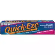 Quick Eze Rapid Relief Forest Berry Chewy Antacid Tablets 8 Pieces X 32 Pack