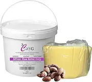 Raw Organic Ivory Shea Butter 5LB Pail Clean Ready to Use Bulk Shea Butter Raw African Shea Butter.