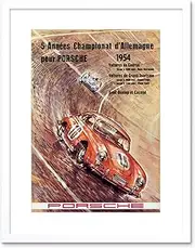 Sport Event Ad Championship Car Automobile Race Germany Framed Wall Art Print