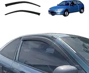 OAD4X4 Weathershields Compatible with Mitsubishi Mirage CE 2 Door 1996-2003, Weather Shields Window Visors Wind Deflectors Sun Rain Guard 2PCS Set