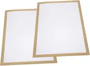 MINAOLULUS 2 Sets Magnetic Self Adhesive Photo Frames Paintings Display Frames for Home Decoration Easy to Use Wall Stickers for Photos and Artworks