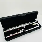 16 Keys Closed Hole Case High Quality C Flute Silver Plated Copper Material