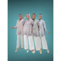 在飛比找蝦皮購物優惠-Kemeja Moroko 襯衫印花圖案上衣當代上衣 Eid