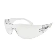 Polycarbonate Impact Resistant Safety Glasses, Clear Frame and Lens
