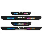 Laser-Cut Sports Car Door Sill Protector Anti-Scratch Threshold Guards Edge 4PCS (for: Honda Civic)