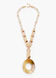 [Taking Shape] Taking Shape Natural Gong Necklace in Natural - Women's Accessories Natural