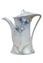 Freesia Coffee Pot (Purple Flower) - Home Accent