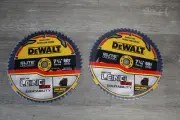 Set of 2 DeWalt 7-1/4" DWAW71460 Elite Series Carbide Steel Saw Blade 60T - NEW