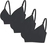 [Oliked] Seamless Pregnancy and Breastfeeding Bra for Women, Soft Cup Bras (Bra 3 and 4 Pack)