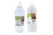 12 x 1L PLASTIC SAUCE BOTTLE WHITE SQUEEZE BOTTLES CONDIMENT DISPENSER KITCHEN BULK W