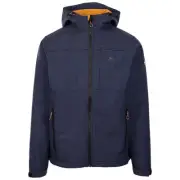 Trespass Men's Grown On Hood 2 Zip Pockets on Hem Softshell Jacket - Piber