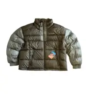 Columbia Pike Lake II Cropped Olive Omni-Heat Puffer Jacket Women's Size 1X NWT