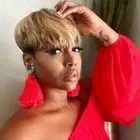 Short Hairstyles Wigs Short Human Hair Pixie Wigs For Women Blonde Brown Mixed