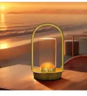 Portable Metal Table Lamp for Outdoor Indoor 3 Colors