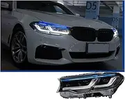 Car Styling Head Lamp Compatible For BMW 5 Series G30 Headlights 2017-2020 Headlight LED DRL Signal Projector Lens Automotive Accessories(For 2017-2021 LED)