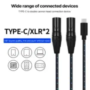 TypeC To 2XLR Adapter Cable Suitable For Phones Microphones, Amplifiers
