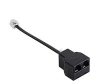 Phone Cord Splitter Adapter,2 Ports Phone Cable Adapter | Phone Cord Splitter Converter for Phone, Fax Machine, Modem, DSL Equipment