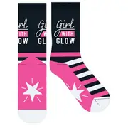 Frankly Funny Novelty Socks One Size Fits Most - Girl with Glow, EJF E8016