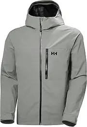 [Helly Hansen] Helly-Hansen Mens Swift 3L Shell Jacket, 876 Concrete, X-Large