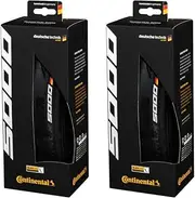 [Continental] Set of 2 GP 5000, 700x32C, Racing Bike Tires, Black, Folding, 0101626