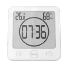 Brand New Digital Clock 12/24 Hours Option Humidity Display With Touch Buttons