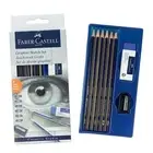 Faber-Castell Creative Studio Graphite Sketch Set 8pcs-2H, HB, B, 2B, 4B & 6B