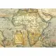 義大利 IFI 海報/包裝紙 古代非洲地圖