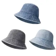 Outdoor Women Bucket Hat Wide Brim Fisherman Hat Fishing Camping Fisherman Hat