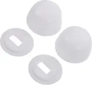 2Pair Practical Toilet Bolt Cover of Decorative Caps for Closestool Protection Durable Bathroom Accessories for Securing Toilet Foot Easy Installation