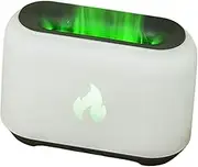 Flame Diffuser - Aromatherapy Diffuser | 3D Flame Desk Humidifier Air Lamp for Home, Cool Mist 150ml, USB Powered Aromatherapy Machine with 7 Colors Light for Room Decor, Bedroom, Office