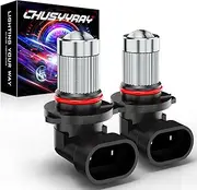 CHUSYYRAY Compatible for Ford Ranger Led Fog Light Bulbs, Years: 2001 2002 2003 2004 2005 2006 2007 2008 2009 2010 2011, 9145 H10 9006 Fog Light with Projector, 6000K White
