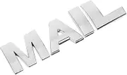 NULYLU Alphabet Adhesive Mailbox Stickers 4pcs Metal Letter Decals Large Size English Letters Waterproof Mailbox