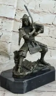 INCREDIBLE BRONZE SAMURAI WARRIOR SCULPTURE KAMIKO JAPANESE ARTIST Highly Art