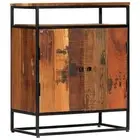 Steel Wood Side Table Sideboard Cabinet Storage Rack Display Shelf Cupboard
