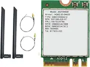 AX210NGW WiFi Card+2XAntenna WiFi 6E Bluetooth 5.2 2.4Ghz 5Ghz 3000Mbps M.2 Wireless Adapter 802.11Ax Network Card Wireless Adapter