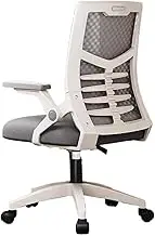 Ergonomic Office Chair Executive Office Chair with Adjustable Armrest, Swivel Ergonomic Office Home Chair High Back Mesh Desk Chair Desk Chair(Gray)