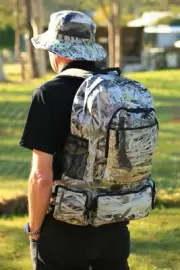 NEW Camo Hunting Backpack Weatherproof Day Bag Carry Backpack Detachable Bum Bag