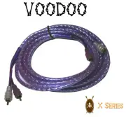 VOODOO 6.4 ft 2 Meter RCA INTERCONNECT cable PURPLE