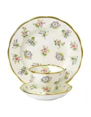 [Royal Albert] Spring Meadow 1920 Teacup Saucer & Plate White