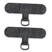 Phone Tether Tab for iPhone, Cell Phone Lanyard Patch, Phone Strap Dark Grey