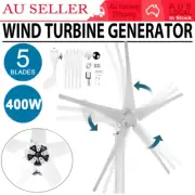 400W DC 12V 5 Blades Wind Turbine Generator With Charger Controller Home Power