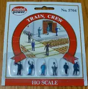 Model Power #5704 Railroad Personnel pkg(6) -- Train Crew