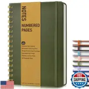 Lined Spiral Journal Notebook, A5 Hardcover Spiral Journals for Women Men, 15