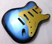 Tele Strat Hybird Body 2 pcs Alder With Pickguard SSS Dark Night Finish ≦4.4Lbs