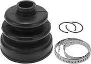 X AUTOHAUX No.496062PA20 CV Joint Boot Kit W/Clamps for Hyundai Santa Fe 2009-2012 Inner Constant Velocity Joint Boot Strong Durable Rubber 1 Set Black
