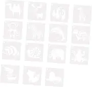 ULDIGI 15 Sheets Cartoon Animal Stencils Reusable Pet Templates for DIY Crafts School Projects and Scrapbooking Durable and Lightweight Animal Patterns for Creative Painting