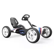 Berg BMW Street Racer Pedal Go Kart Kids/Children's Ride On Toy White/Blue 3-8y