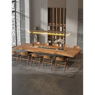 整塊 實木大板茶桌原木 自然邊實木大板桌原木茶桌 實木 新中式