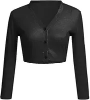 [Elogoog] Womens 3/4 Sleeve Shirts Summer 3/4 Sleeve Cropped Bolero Short Coat Cardigan 3/4 sleeve blouses for