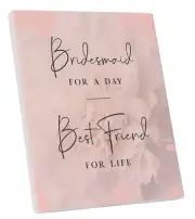 WILL YOU BE MY BRIDESMAID plaque verse poem gift hamper box wedding proposal NEW